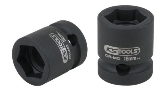 Ks Tools 515.0063, Støpselsett, 1/2", Metrisk, 15 Hoder, 16 Mm, Krom-Molybden-Stål