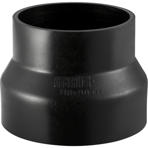 50 X 32 Mm Reduktion Centrisk Sort Peh Geberit