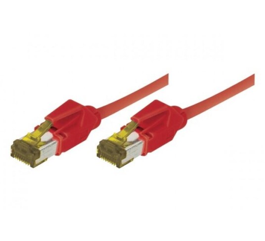 EXC Patch Cord RJ45 CAT.7 S/FTP Copper LSZH (Halogenfri) Snagless Red 5m