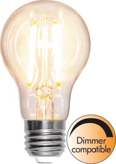 LED pære E27 A60 klar dimbar 8W 2700K 1000 lumen