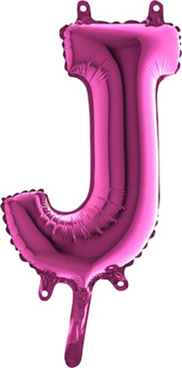 Ballongkungen Bokstavballong Mini Rosa Bokstav J 14291F