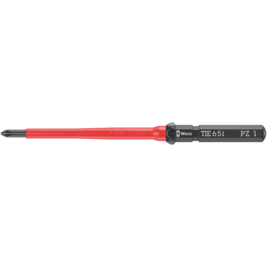 Wera Kraftform Kompakt Vde 65 I Pz 1 X 157 Mm Tie Elektriker Pozidriv Udskiftelig Klinge Pz 1
