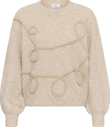 Saint Tropez Genser TitiaSZ Pullover Hvit