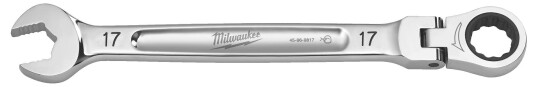 Milwaukee 4932480190 Skralle/kombinøkkel med leddhode 17 mm, Håndverktøy Milwaukee 4932480190 Skralle/kombinøkkel med leddhode 17 mm, Håndverktøy