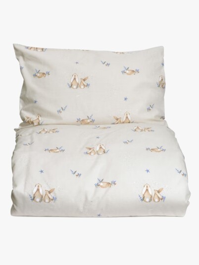 MiniDreams Sengesett Sprinkelseng 100x130 Bunny Sandbrun