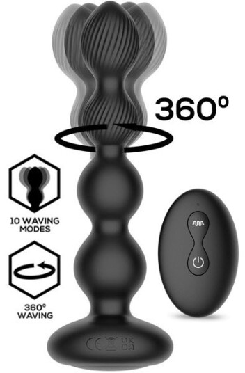 Mouve Butt Plug With Waving & Vibration With Remote Mouve Butt Plug With Waving & Vibration With Remote
