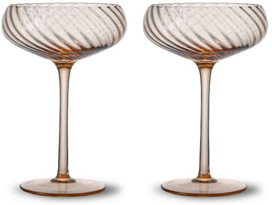 Byon Opacity champagneglass 30 cl 2-pk Fersken