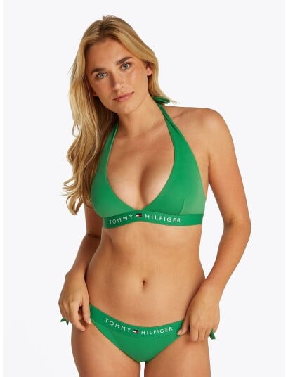 Tommy Hilfiger Side Tie Cheeky Bikini - Green - M Tommy Hilfiger Side Tie Cheeky Bikini - Green - M