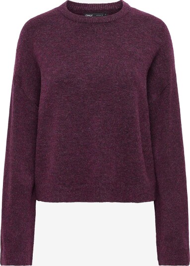Only Pullover onlSimoni L/S O neck Knt N Rød