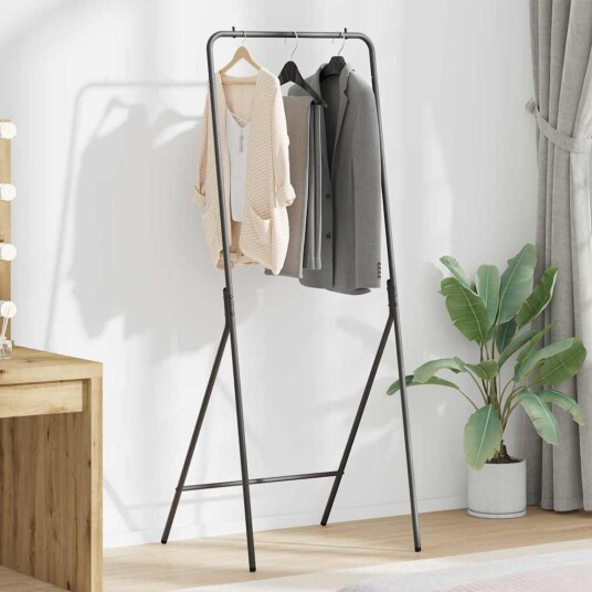 Klesstativ Svart 60 x 53 x 155 cm Stål