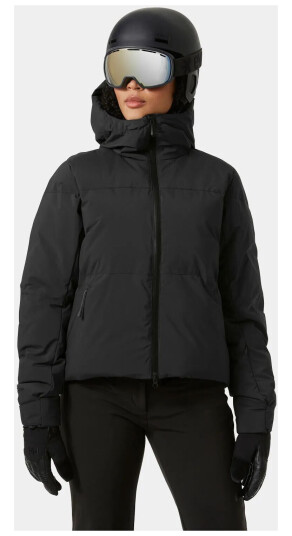 Helly Hansen Nora Kort Boble-skijakke Dame Svart Grå XL Helly Hansen Nora Kort Boble-skijakke Dame Svart Grå XL