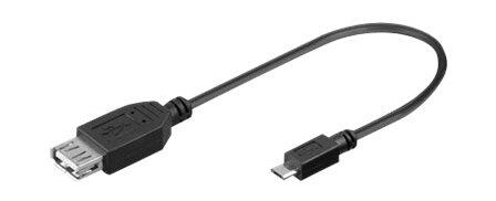 MicroConnect USB-kabel - Micro-USB type B til USB - 20 cm