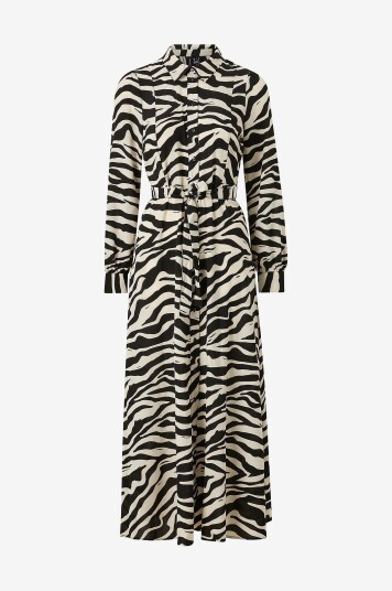 Vero Moda Maxikjole vmShilah Naja LS Long Shirt Dress Beige