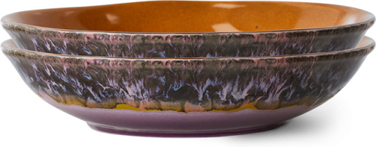 HKliving 70's curry bolle 21,7x21 cm 2 pakning Daybreak