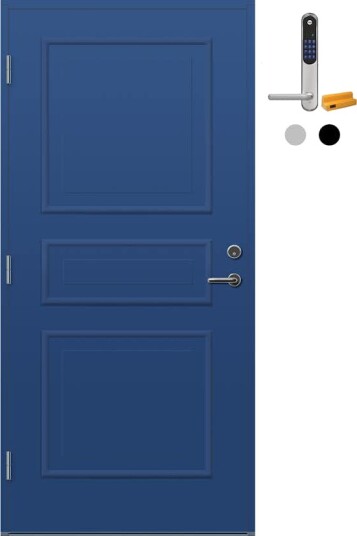 Ytterdør Bygg1 Arendal med Yale Doorman Classic Home