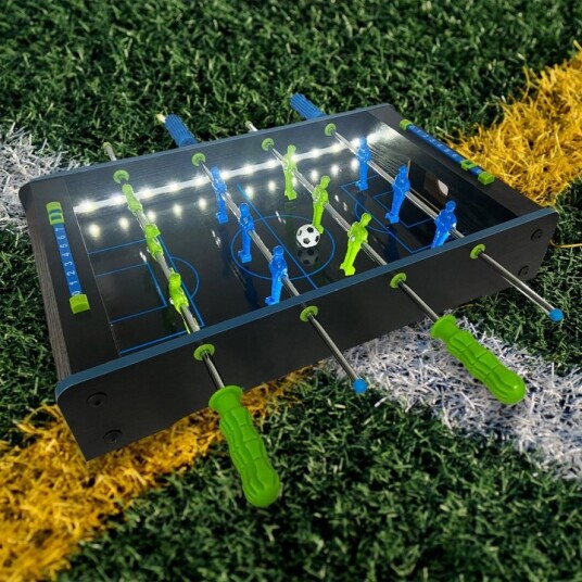 Mad Monkey Bordfotballbord med LED-belysning for Barnespill