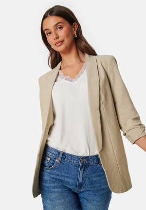 Pieces Pcbosella 3/4 Blazer Light beige Light beige XXL