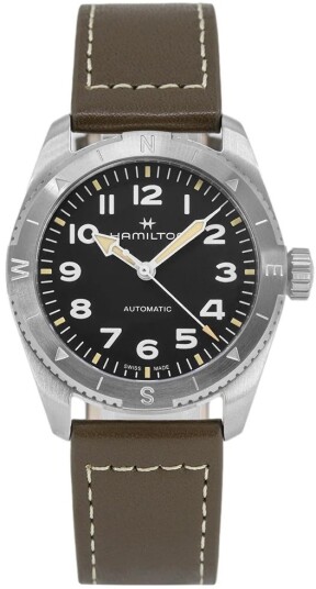 Hamilton Herreklokke H70225830 Khaki Field Expedition Auto Sort/Lær