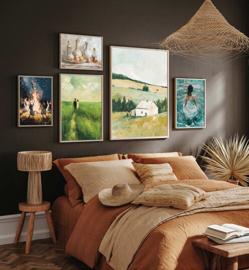 Plakat Kunstsamling / Sett av 5