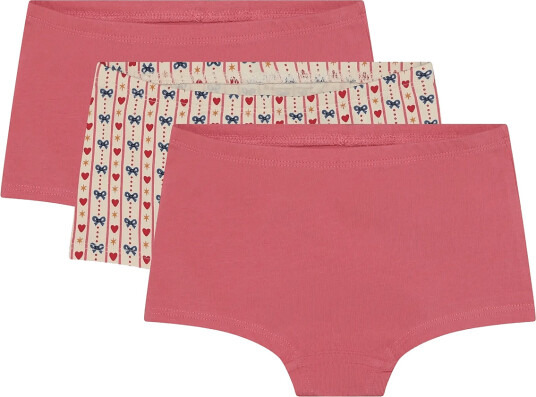Minymo Briefs 3 Pack Aop Pink 122