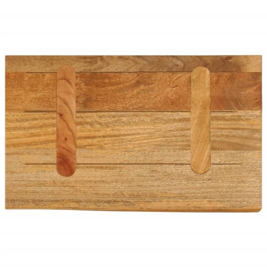 Bordplate 60x40x3,8 cm naturlig kant heltre mango 370584 Bordplate 60x40x3,8 cm naturlig kant heltre mango 370584