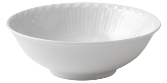 Royal Copenhagen White Fluted Half Lace skål 35 cl