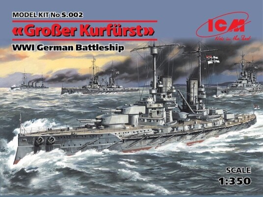 ICM 1/350 WWI German Battleship Großer Kurfürst ICM 1/350 WWI German Battleship Großer Kurfürst