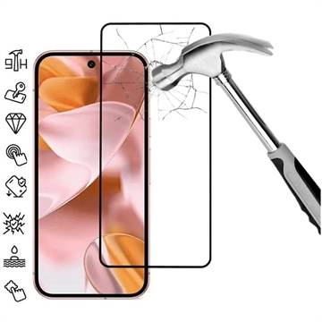 Google Pixel 10 Pro XL Full Cover Beskyttelsesglass Svart Kant