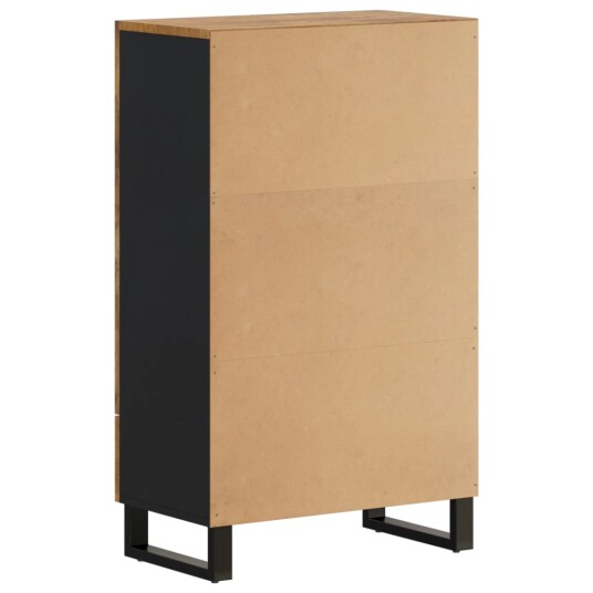 vidaXL Highboard med skuff 60x33x100 cm heltre mango og jern