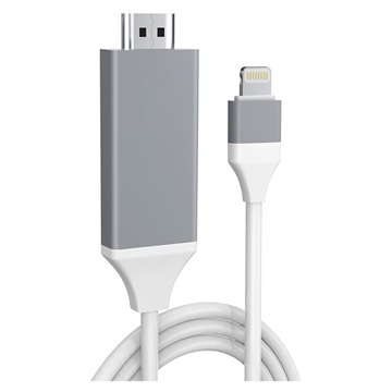 Full HD Lightning til HDMI AV Adapter iPhone iPad iPod Hvit Full HD Lightning til HDMI AV Adapter iPhone iPad iPod Hvit