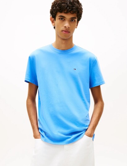 Tommy Jeans Tjm Reg Sflag Ss Tee Ext   Blue   XS