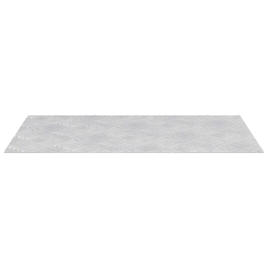 Sjekkplater 4 pcs sølv 50 x 30 cm Aluminium