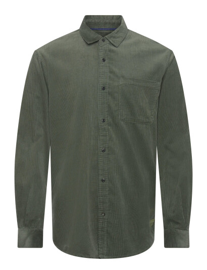 Scotch & Soda Regular-Fit Corduroy Shirt - Green - 36-34 Scotch & Soda Regular-Fit Corduroy Shirt - Green - 36-34