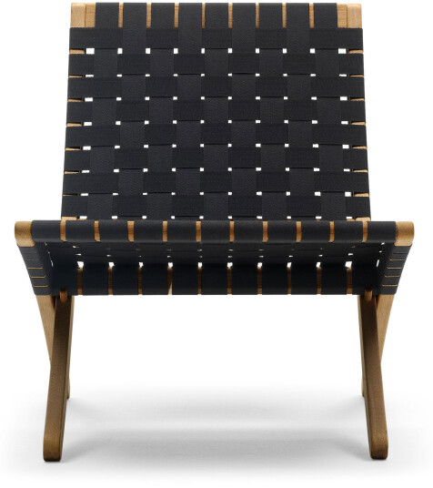 Carl Hansen Carl Hansen Mg501 Cuba Chair Oljad Ek Bomullsband I Svart Lenestoler Morten Gøttler Tre Farget Tre/tekstilmateriale