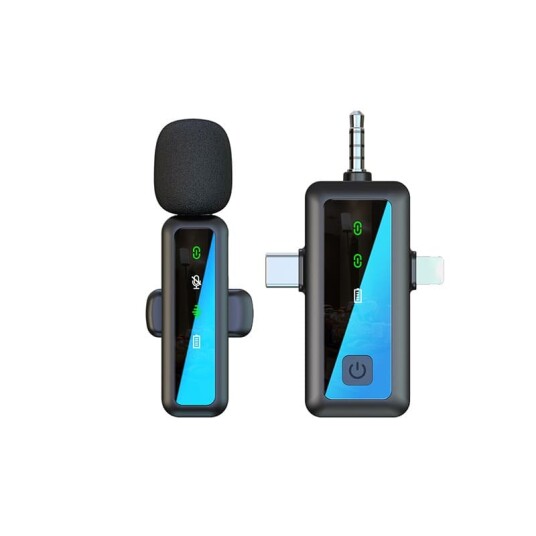 INF Trådløs Lavalier Mikrofon 2.4G Clip on Omnidireksjonell Kondensatormikrofon for Livestreaming og Opptak INF Trådløs Lavalier Mikrofon 2.4G Clip on Omnidireksjonell Kondensatormikrofon for Livestreaming og Opptak