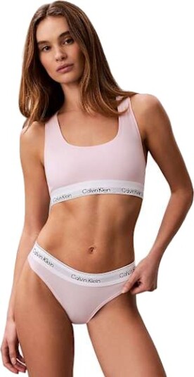 Calvin Klein Unlined Bralette   Pink   M