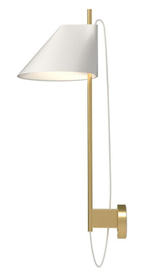 Louis Poulsen Yuh Vegglampe Hvit/Messing Louis Poulsen Yuh Vegglampe Hvit/Messing