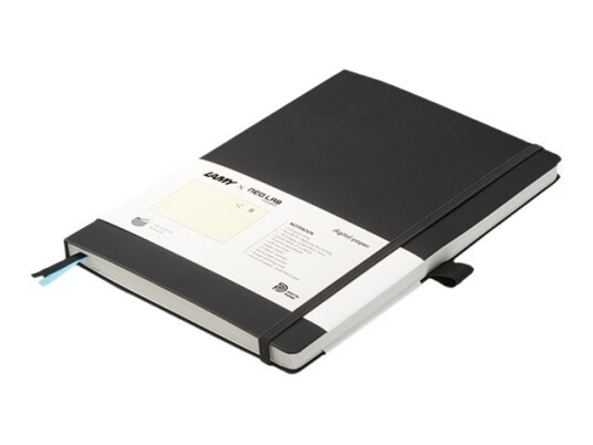 Lamy - Digital Paper Notebook - Sybundet - 145 X 210 Mm - 96 Ark / 192 Sider - Elfenben - Prikket