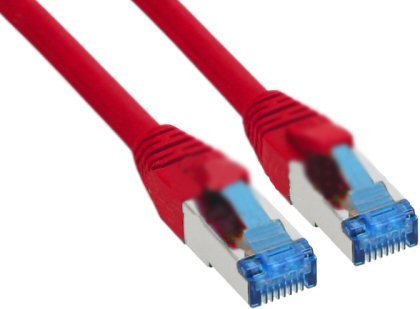 Inline 76800R 10 M Cat6a S/Ftp S-Stp Rj-45 Rj-45 Rød
