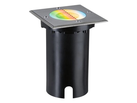 Paulmann 94846 Zigbee 3.0 Floor Square Home Indbygningslys 4.9 W Rgbw Jern Børstet