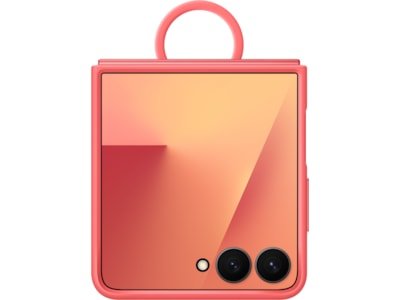 Samsung Galaxy Z Flip 7 Silikondeksel med Ring - Rød
