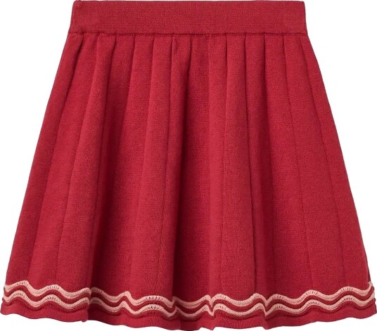 Copenhagen Colors Knitted Tennis Skirt   RED COMB.   92