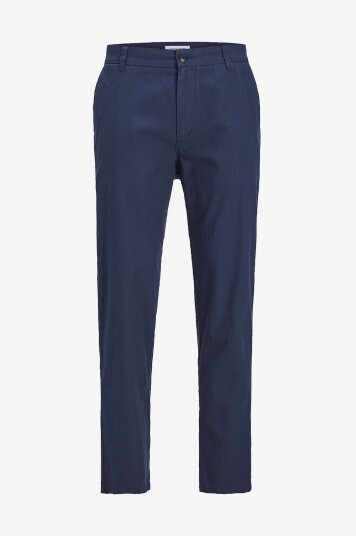 Jack & Jones Bukser jpStace jjSummer Linen Blend Pant S Blå