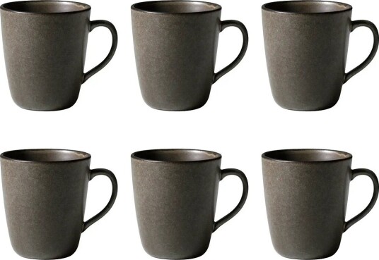 Aida Raw Forest Brown Mug W Handle 6 Stk 35Cl Brown Aida Raw Forest Brown Mug W Handle 6 Stk 35Cl Brown