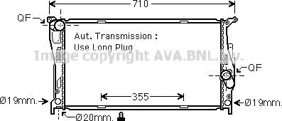 PRASCO BW2542 Radiator motorkjøling PRASCO BW2542 Radiator motorkjøling
