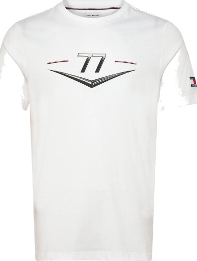 Tommy Hilfiger Th X Cf1 Drivers Chevron Tee WHITE L