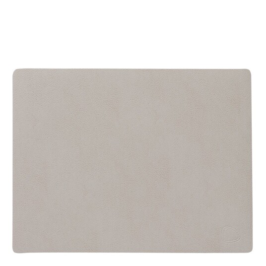 Lind DNA  Leather Serene rectangle bordbrikke 26x34 cm cream