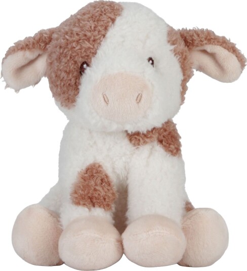 Little Dutch Little Dutch - Krammebamse Ko 17Cm - Little Farm - Multi/patterned - ONE SIZE 17 cm