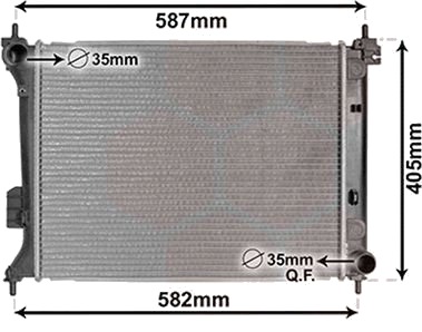 VAN WEZEL 82002302 Radiator motorkjøling VAN WEZEL 82002302 Radiator motorkjøling