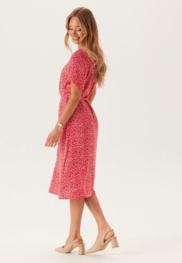 Pieces Pcnya Ss V neck Midi Dress